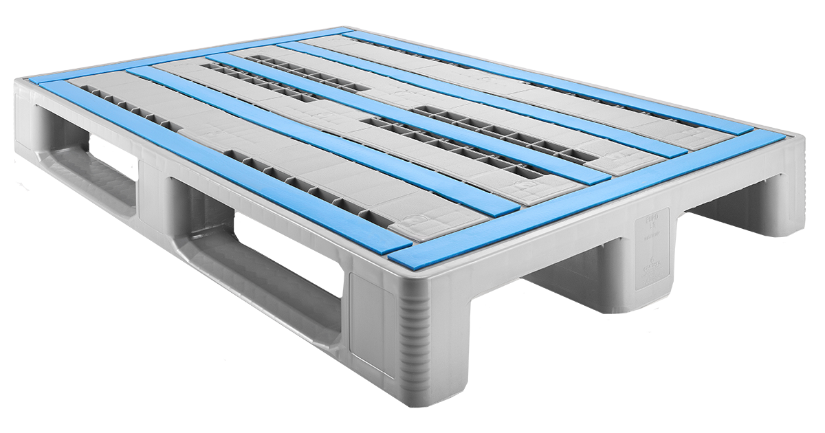 Plastic pallet IP-EUR-L1 - 1200x800