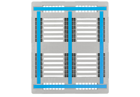 Plastic pallet IP-EUR-L3 - 1200x1000