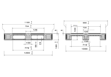 Plastic pallet IP-EUR-L3 - 1200x1000