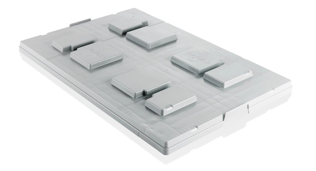 Plastic pallet lid 1200x1000 mm