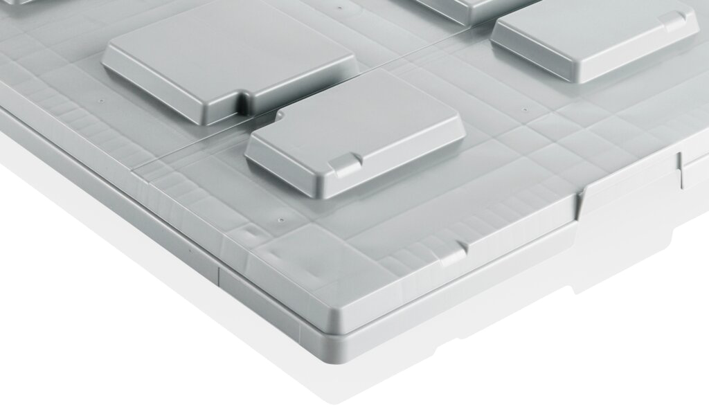 Plastic pallet lid 1200x1000 mm