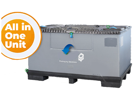 All In One Pallet container 1800x1200x990 mm