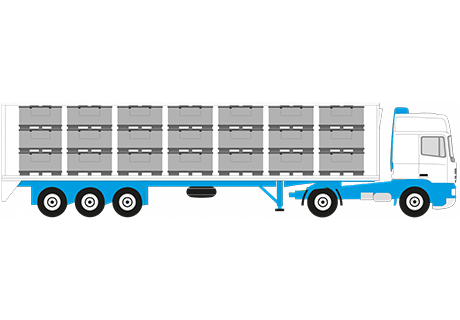 All In One Pallet container 1800x1200x990 mm